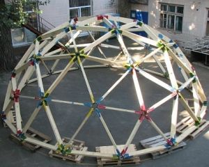 Каркас геодезического купола диаметром 8 метров