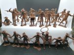 Toy soldiers Cowboys, Miners, Trappers - 22 psc