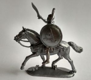 Mounted Greek with a sword
