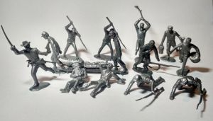 Toy soldiers American Civil War. "Centennial" Infantry - 15 psc
