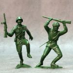 WWII Russians №2 (Marx recast) - a set of 2 pcs 