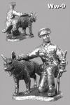 WW-09 Советский пограничник с собакой