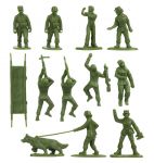 Toy soldiers WWII US Army Women Figures - 36 psc