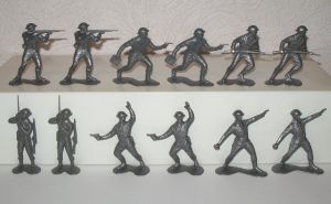 Toy soldiers WWII - British infantry - 16 psc