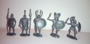 A set of soldiers "Ancient Greeks" - 5 pcs