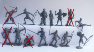 Toy soldiers Robin Hood - 14 psc 