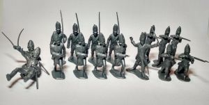 Toy soldiers American War of Independence. British grenadiers - 16 psc