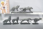 Wolves and Bear - a set of 7 psc