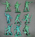 MA01880 Toy soldiers Boonesboro Pioneers - 9 psc