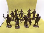 Toy soldiers "Zulus" M.P.C. - 12 pcs
