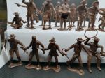 Toy soldiers Cowboys, Miners, Trappers - 22 psc