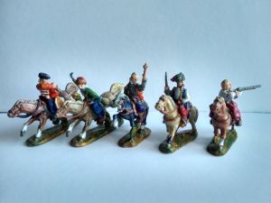 Mounted Zaporozhian Cossacks - painted figures