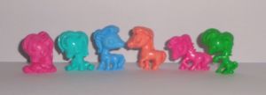 Chibi-ponies  - 6 figures 30mm