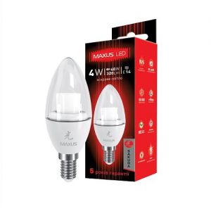 LED-330 C37 CL-C 4W 5000K 220V,Cветодиодное освещение