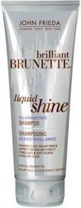 Шампунь для тёмных волос всех оттенков Джон Фрида (Shampooing Gloss-Brillance Liquid Shine John Frieda), 250 мл ― UNIMAG