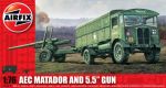 AIR01314 Британское 5,5" орудие и грузовик "Матадор" 