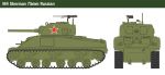 ITA15751 Танк Sherman 75мм