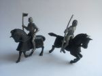 Knight horses 54mm Marx - 2 pieces