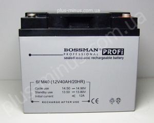 Аккумулятор Bossman profi 12V 40Ah