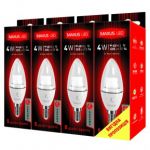 4-LED-329 LED-329 C37 CL-C 4W 3000K 220V E14 AL