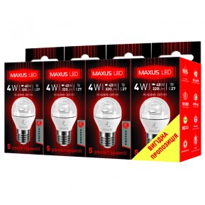 4-LED-432 LED-432 G45 4W 5000K 220V, Cветодиодное освещение