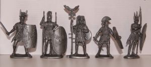 A set of soldiers "Romans" - 5 pcs