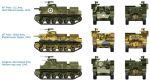 ITA7513 Американская САУ M7 Priest / Kangaroo (быстрая сборка) - 2 шт