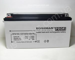 Аккумулятор Bossman profi 12V 150Ah