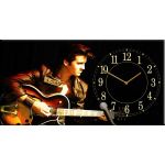 Настенные часы на холсте "Elvis Presley"