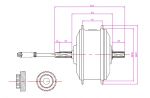 Мотор-колесо Mini F85 переднее 36В 350Вт