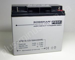 Аккумулятор Bossman profi 12V 18Ah