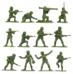 Toy soldiers WWII US Army Women Figures - 36 psc