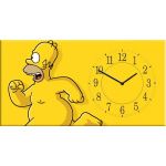 Настенные часы на холсте "Run, Homer, Run"