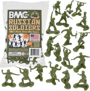 Toy soldiers WWII Soviet Infantry - 36 psc