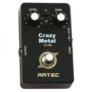 ГИТАРНАЯ ПЕДАЛЬ ЭФФЕКТОВ ARTEC CRAZY METAL DISTORTION SE-CRM ― UNIMAG